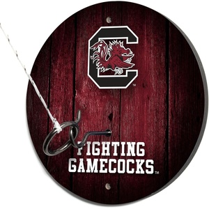image:imageWild Sports Solid Wood College Hook amp Ring Toss Set with Direct Print HD Team Graphics  Easy Hang Hook and Ring Toss Target  Great Gift for Any NCAA FanSouth Carolina Fighting Gamecocks