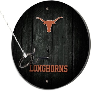 image:imageWild Sports Solid Wood College Hook amp Ring Toss Set with Direct Print HD Team Graphics  Easy Hang Hook and Ring Toss Target  Great Gift for Any NCAA FanTexas Longhorns