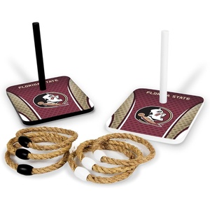 image:imageWild Sports Solid Wood College Quoits Set with Direct Print HD Team Graphics  Tailgate Ring Toss Game  Great Gift for Any NCAA Fan Ring Toss Outdoor Games for The BeachFlorida State Seminoles